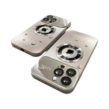 Imagem de Capa De Carregamento Sem Fio Com Bumper Magnético Fosco Para Magsafe i