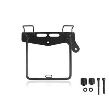 Imagem de XIDAODIT Suportes de suporte para bolsa de sela, suportes laterais de motocicleta, alforjes, placas para Kawasaki Eliminator SE 500 (direita)