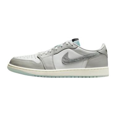 Imagem de Tênis masculino Air Jordan 1 Retro Low LNY (HF3144-100, branco Summit/Photon Dust/Barely Green) Summit White), Summit branco/pó de fóton/pouco verde/branco, 46