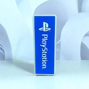 Imagem de Luminária Vertical Playstation Logo Azul Decoração Setup - Desembrulha