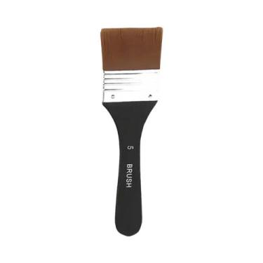 Imagem de Pincel Plano Brilhante Para Pintura Acrílica, Óleo, Aquarela, Cabo De 