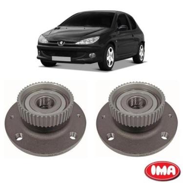 Imagem de Par Cubo Da Roda Traseira Com Rolamento - 206 1998 A 2007 - Al-970 - I