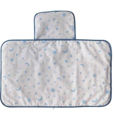 Imagem de Trocador Fraldas Portatil Bolsa Comoda Impermeável Enxoval Menino Menina (Estrela Azul)