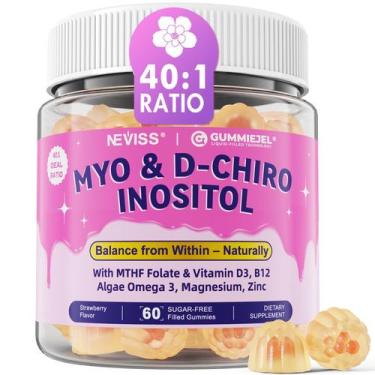 Imagem de Suplemento Gomas de Mio-Inositol e D-Chiro Inositol NEVISS 60 ct