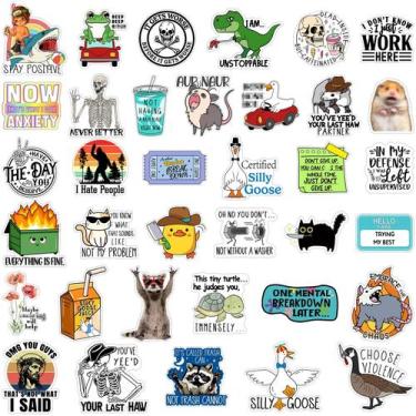 Imagem de Adesivos Chivertion, 400 unidades, embalagem impermeável engraçada par