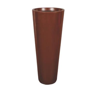Imagem de Vaso de Planta Decorativo em Polietileno Vasos para Plantas Grandes Coluna Luxo Moderno Casa e Jardim(3,marrom liso)