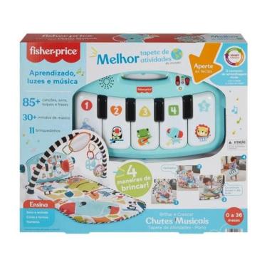 Imagem de Tapete de Atividades Piano Brilhar e Crescer Chutes Musicais Fisher-Price - MATTEL HWY51