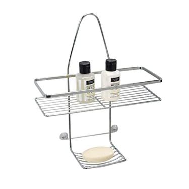 Imagem de PORTA SHAMPOO E SABONETEIRA L300 X A375 X P135MM - CROMADO