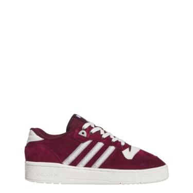 Imagem de adidas Tênis masculino Rivalry Low, Team Maroon 2/branco nuvem/pedra, 41