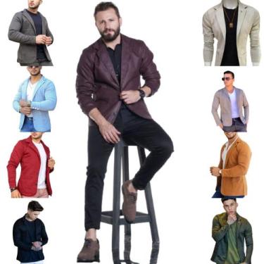 Imagem de Blazer Masculino Slim Fit - Debatt Jeans, P, 46kg a 55kg, P - 46kg a 5