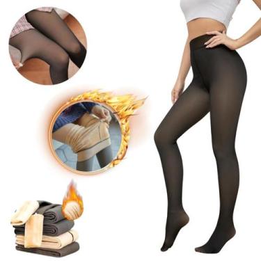 Imagem de Meia Calça Grossa Forrada Lã Super Quente Translúcida Com Pé - NoBrand