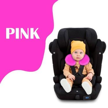 Imagem de Kit Almofada de pescoço + Faixa Apoio Suporte Cabeça de Bebê Cadeirinh