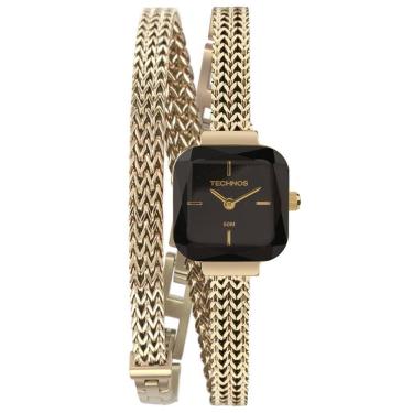 Imagem de Relógio Technos Feminino Ref: 5Y20Lx/1P 2 Voltas Retangular