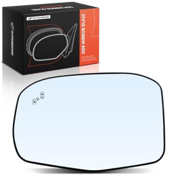 Imagem de A-Premium Vidro espelhado aquecido do lado esquerdo do motorista com placa de suporte compatível com Honda HR-V HRV 2023 2024 2025, 2.0L - Espelho plano de visão lateral externa com detecção de ponto