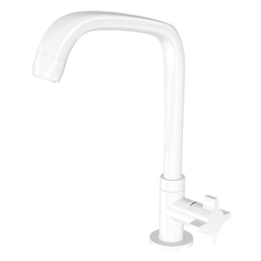 Imagem de Torneira Para Cozinha De Mesa Fitt Cross 1167 F64 Branca - 7111092 - Lorenzetti