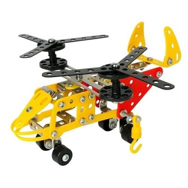 Imagem de Helicóptero Montável 127 Peças Brinquedo Construção