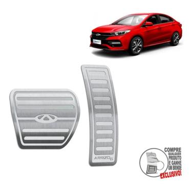 Imagem de Pedaleira Automático Aço Inox Chery Arrizo 6 Prata