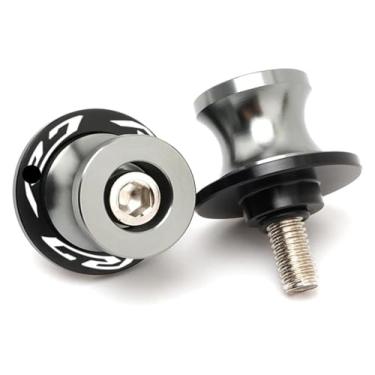 Imagem de BYYINGSUS 1 par de carretéis de braço oscilante de 6 mm, suporte de parafuso deslizante, acessórios de motocicleta compatíveis com Y&AMAHA Yzfr7 YZF R7 2021 2022 2023 2024 (R7 Titanium)