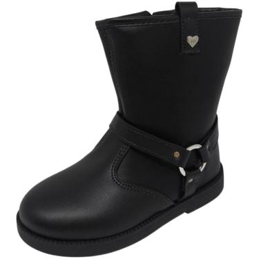 Imagem de Bota Infantil Menina Enfeite Charmoso Metalizado Molekinha