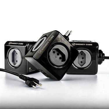 Imagem de Filtro de Linha 5 Tomadas Bivolt Com Cabo de 1,5m Energy Cube Gshield