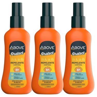 Imagem de Kit 3 Repelente De Insetos Above Spray 100Ml