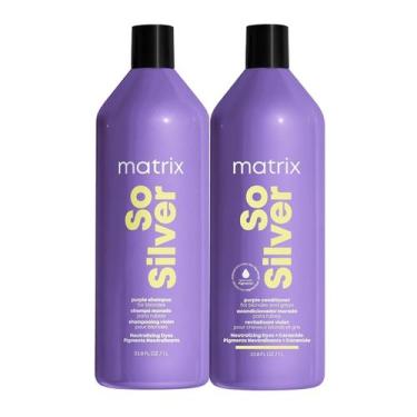 Imagem de Set Shampoo Matrix So Silver Purple + Acondicionador Pigmentado 1L