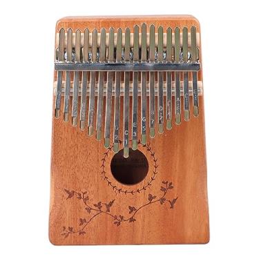 Imagem de Mingzhe 17 Keys Piano Piano Mogno de Madeira Harpa Mini Instrumento Musical Com Martelo de Ajuste para Atividades de Viagem e Ao Ar Livre