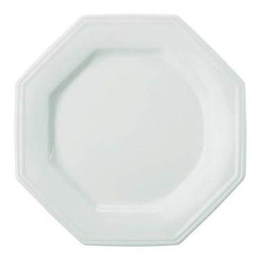 Imagem de Prato Raso De Porcelana Schmidt Octagonal Prisma Branco, Branco