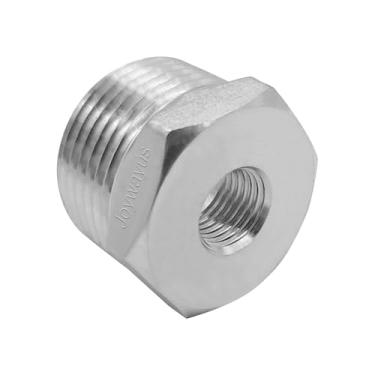 Imagem de Joywayus Aço inoxidável 2.5 cm NPT macho x 1/10.2 cm NPT fêmea bucha redutora cabeça hexagonal encaixe de tubulação