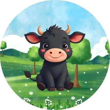 Imagem de Capas Festa Mini Painel Mesa Decoração Boi Cara Preta - Use Thuco, Boi
