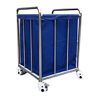 Imagem de Prateleira carros móveis carro para cesta de lavandaria carro de linho de serviço pesado cesto para roupa para hotel / casa carro classificador industrial de grande capacidade com moldura de aço para