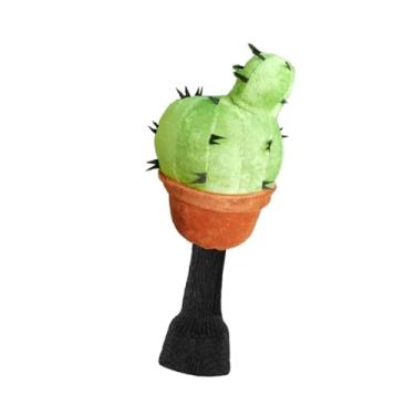 Imagem de Colaxi Capa protetora para cabeça de taco de golfe, acessórios de bolsa esportiva de pelúcia, capa de proteção engraçada para cabeça de golfe para jogadores