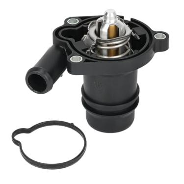 Imagem de JDMEXEV Carcaça do termostato de refrigeração do motor compatível com Buick Encore 2013-2019 Chevy Cruze 2011-2016 Sonic 2012-2019 Trax 2013-2019 L4 1.4L Substituição para 55565336 55579010 5559303036