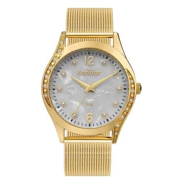 Imagem de Relógio Condor Feminino Ref: Co2035nsu/4b Casual Mesh Dourado