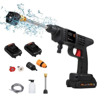 Imagem de Lavadora De Alta Pressão Sem Fio 150 Psi Portátil C- Pulverizador 6 Em 1 E Bateria Recarregável
