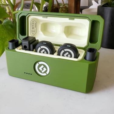 Imagem de Case Anti Impacto Microfone Lark M2 Hollyland Duo 3d - Mundo 3D, Verde