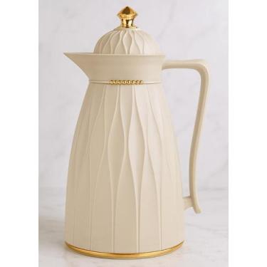 Imagem de Garrafa Térmica Khadija 1L Tuut Luxo Gourmet Design Moderno, Bege