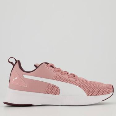 Imagem de Tênis Puma Flyer Runner BDP Feminino Rosa e Branco, 34