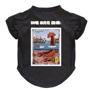 Imagem de Littlearth Camiseta para animais de estimação - oficialmente licenciada pela FIFA 2026 Boston Edition, preta, pequena