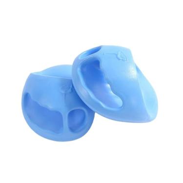 Imagem de Deevoka Sapatos de balé para dança e escultura, antiderrapantes, para modelagem de pernas, macios, para ioga, sandálias deslizantes para crianças, pilates e, Azul