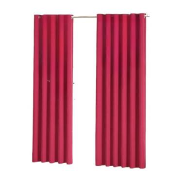 Imagem de Cortina Para Sala Ou Quarto 3,00x2,50 metros(ROSA PINK)