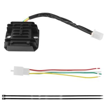 Imagem de PRO BAT Substituição do retificador do regulador de tensão de 4 fios 12V para GY6 125cc 150cc 250cc motocicleta scooter ciclomotor Go Kart ATV, preto