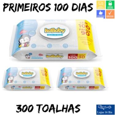 Imagem de 3 Toalhas Umedecidas Lenço Isababy 100 Primeiros Dias Flip Top c/100 R