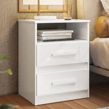 Imagem de Mesa de Cabeceira Ares Flex M07 Branco/Rosa/Azul/Lilás - Mpozenato