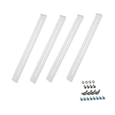 Imagem de BLWOTMOR Kit de Reparo de Gavetas Reforçado para Móveis de Madeira/Aglomerado/MDF com Acessórios em aço, 4 Suportes, Tamanho real