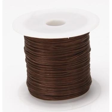 Imagem de 4 rolos de 10 m/rolo de 1 mm corda elástica forte de contas de cristal corda de fio de nylon para fazer joias, cordão de contas DIY (marrom1)