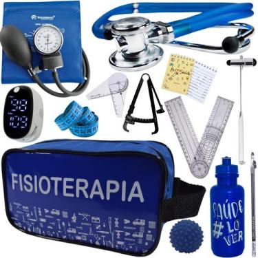 Imagem de Kit Fisioterapia Maleta Goniometro Martelo Buck Completo - Love Saude,