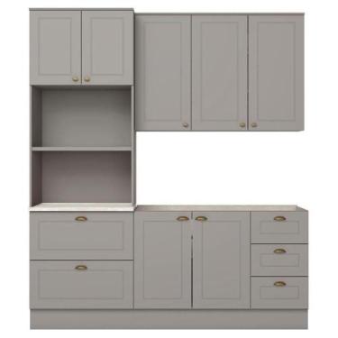 Imagem de Cozinha Modulada 3 Pecas 120 Cm Ce759 Americana Calcare Henn - MÓVEIS 