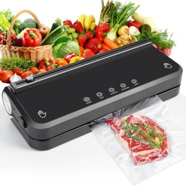 Imagem de Máquina seladora a vácuo para armazenamento de alimentos - Preta 001