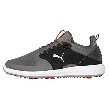 Imagem de PUMA GOLF Ignite Pwradapt Tênis de golfe masculino com gaiola, Tom silencioso - bronze-puma preto, 40